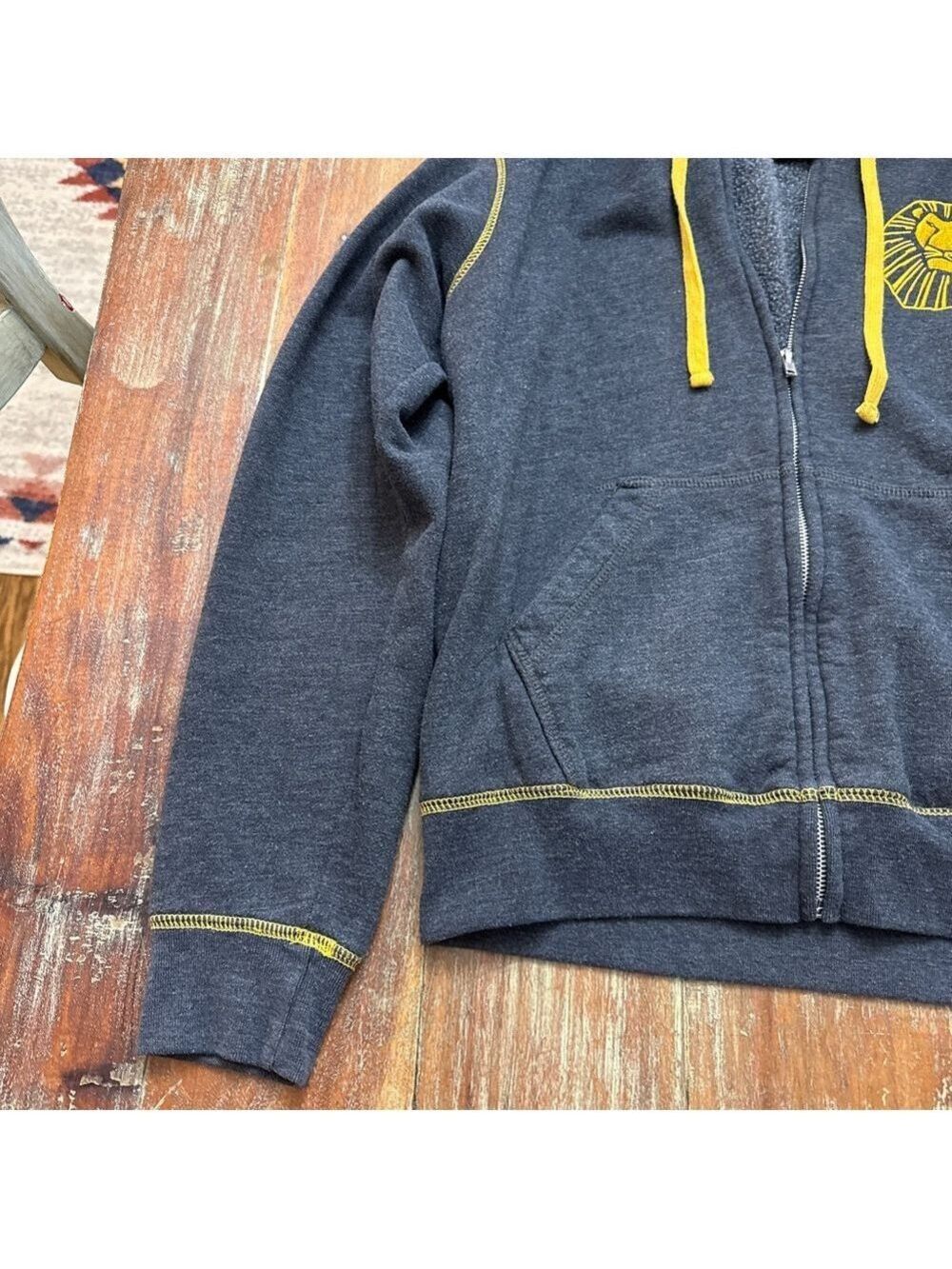 Disney The Lion King Broadway Full Zip Hoodie Gray Yellow XS - Picture 3 of 10